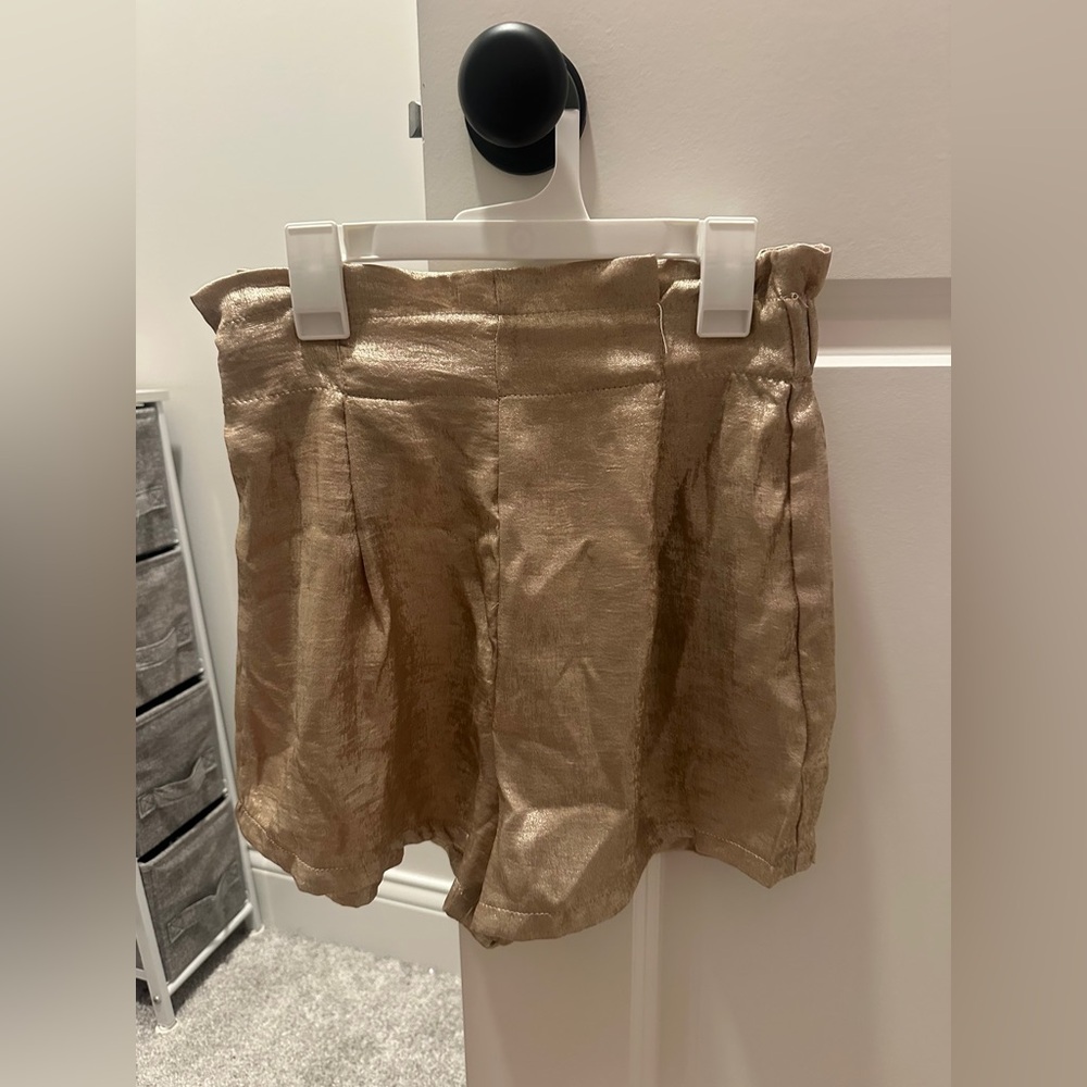 Gold Shorts // size small
